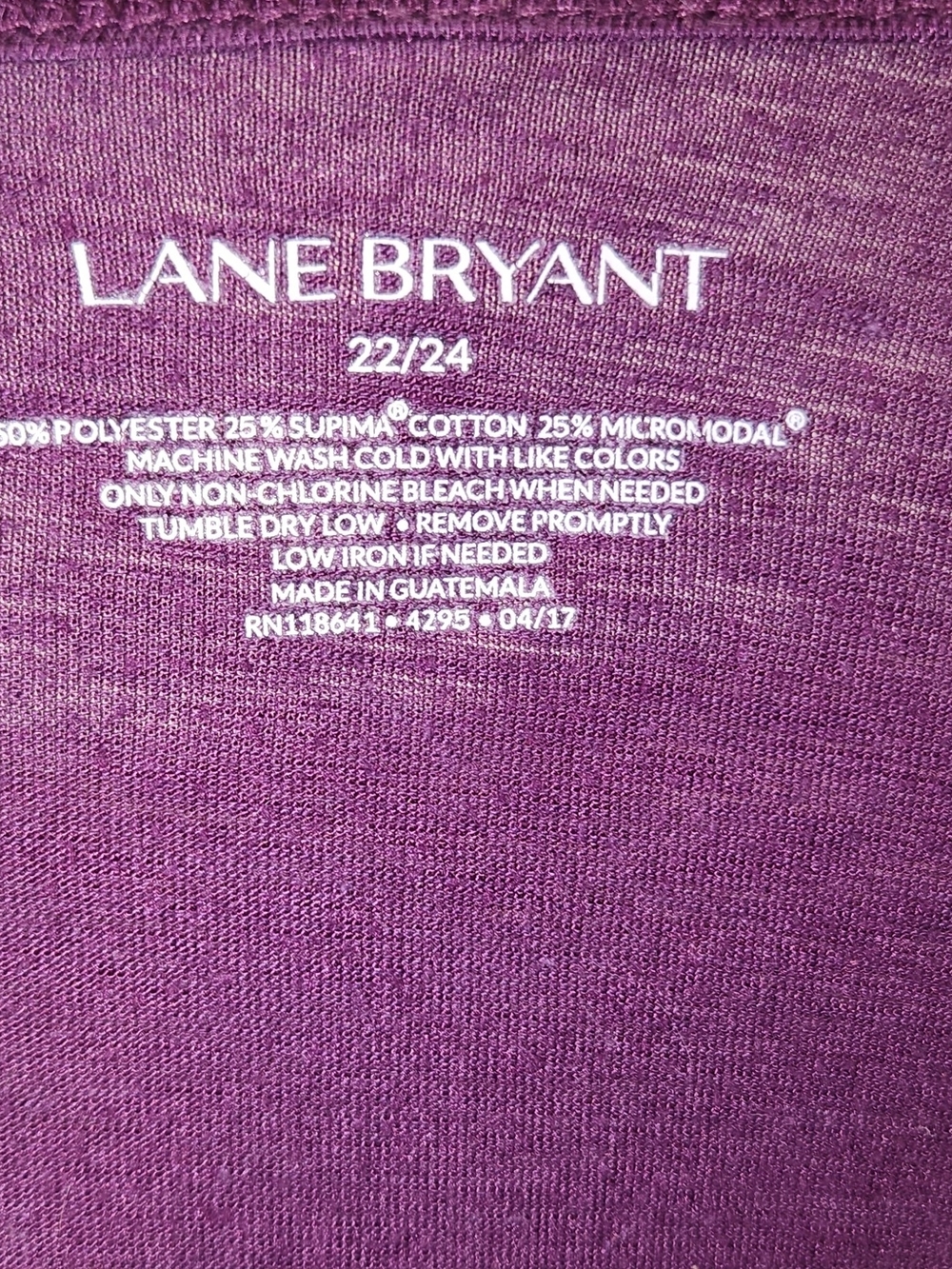 💜Lane Bryant💜 Plum Purple Cold-Shoulder V-Neck Top. Knit, Comfy, Size 22 - Picture 2 of 12